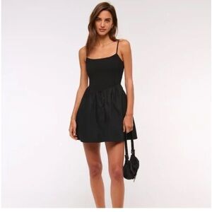 Abercrombie & Fitch Dipped Waist Smocked Mini Dress Size S